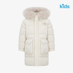 [노스페이스키즈] (NC1DR57T_화이트샌드) 키즈 익스플로어 다운 코트 (RDS)   NKUS
