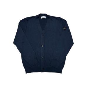 스톤아일랜드 와펜 오가닉 코튼 브이넥 가디건 네이비 5100016 S00B2 V0020