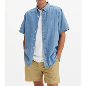 [리바이스] LEVIS 데님 로고 반팔 셔츠  A9161-0007