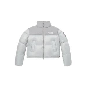 The North Face노스페이스 화이트 라벨 노벨티 눕시 다운 자켓 아이스 그레이 NJ1DP85L
