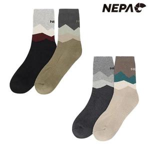 네파 7LC8317 공용 오르고 장목 양말 2족세트