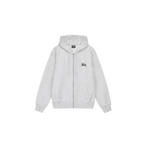 Stussy스투시 베이직 스투시 후드 집업 애쉬 헤더 2023 19748701974870M