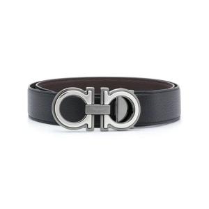 살바토레 페라가모 가죽 벨트 67A254 0734227 NERO HICKORY