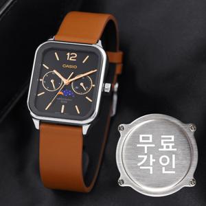 무료각인 카시오 MTP-M305L-1A 카플워치 남자가죽시계 d