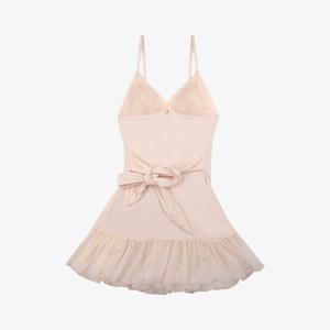 [섹시쿠키]WEDDING PEARL 라이트핑크 풀슬립  SCWFA901