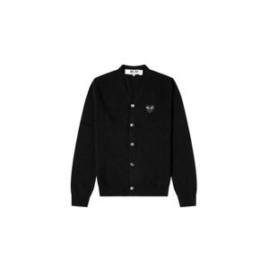 Play Comme des Garcons플레이 꼼데가르송 블랙 하트 니트 가디건 블랙 AZ-N024-051-1
