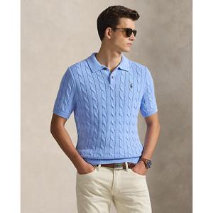 폴로 랄프 로렌 남성 케이블 니트 코튼 폴로 칼라 스웨터(MNPOSWE1N820121400)