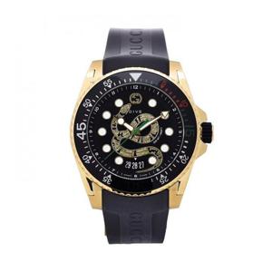 구찌 YA136219 G다이브 남성 러버 쿼츠 45mm