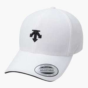 데상트골프모자 JQS DQ12MFCP13-BWTG 남성 로고 타공 캡 / Bright White