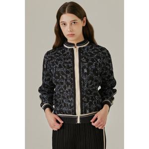 [요이츠](택가 220000원)[요이츠] 호피 프린트 플리츠 집업 자켓_YI08WNPJP03