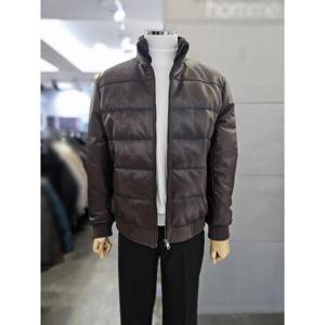 바쏘옴므 세이브존03 바쏘옴므 남자 천연 시어링 가죽 밍크에리 구스 점퍼 WSATZ4UB12A