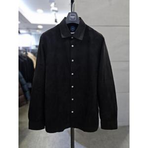 바쏘옴므 세이브존03 바쏘옴므 남자 스웨이드 셔츠 블랙 긴팔 남방 WSATZ4TT21AG