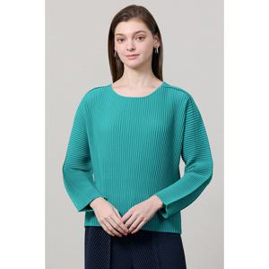 [요이츠](택가 156000원)[요이츠] 돌먼 슬리브 플리츠 블라우스_YJ02WNPBL03