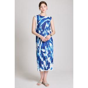 [요이츠](택가 213000원)[요이츠] 수채화 프린트 나시 롱 플리츠 원피스_YI06WNPOP04