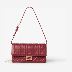 펜디 바게트 로고 엠보스드 플랩 크로스백 8M0498 AAJDF0YPU