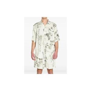 26 SS 발렌시아가 파자마 셔츠 852334TTL78TTL78WASHEDCRAYONVISCOSEPOPLIN TP450547573