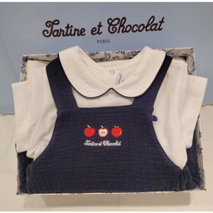 쇼콜라 BG로랑멜빵슈트세트 (TTPMBO074N)공용여름외출복백일돌선물