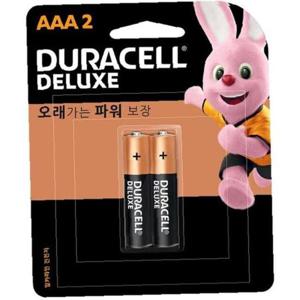 듀라셀 디럭스 알카라인 건전지AAA(2입)