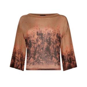 리우조 블라우스 CA6355 MA71N Brown