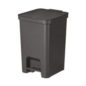 [생활] 리템 페달형 휴지통 다크그레이 13L