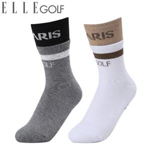 [엘르골프]페이크 레이어드 중목 양말 6J68302_DJ