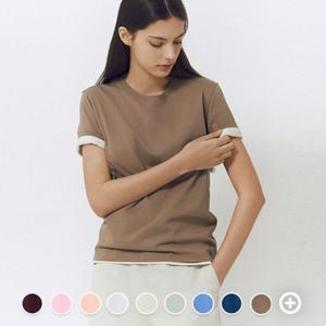 [지오다노] 여성 라운드넥 퍼펙트 반팔 티셔츠 326518