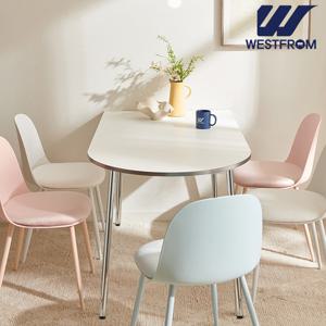 [웨스트프롬] 모던 콤마) LPM 1,200 (800) 식탁, 테이블 (실버도금 Leg) / 반타원