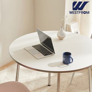 [웨스트프롬] 모던 콤마) 원형 LPM 1,000 식탁, 테이블 (실버도금 Leg)