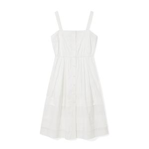 와키윌리 우먼스 코튼 슬리브리스 원피스 B1 WA2502OP62 WH