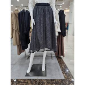 [더아이잗]메탈 샤 레이어드 스커트 IN3A0SK01