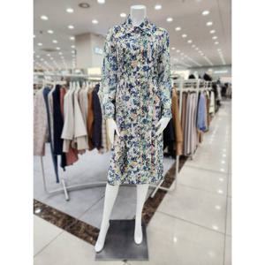 [더아이잗]메탈사 프린트 쉬폰 원피스 IN3A0OP06