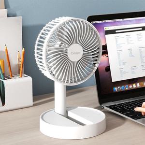 케이페이지 무선 접이식 선풍기 KEF-DC8 데스크팬 탁상용 캠핑용 4단풍속 타이머