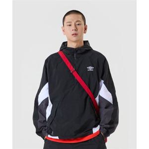 엄브로 UMBRO 팝러쉬 컬러블럭 후드 아노락 블랙(UQ123CWT31) UQ123CWT31_BLK0 372035