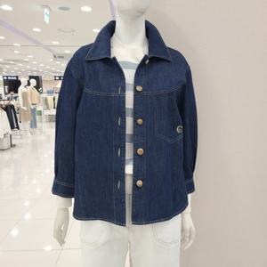 [크레송]칠부소매주름 청남방 ODCFJP54_US