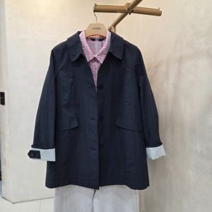 [크레송]크레송  엣지단추  하프 트렌치   ODCFYP50A_DG