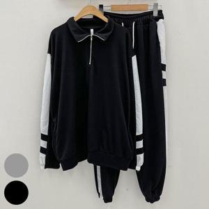 [강물처럼]빅사이즈사랑해요 P995L310 라인배색트레이닝투피스 G