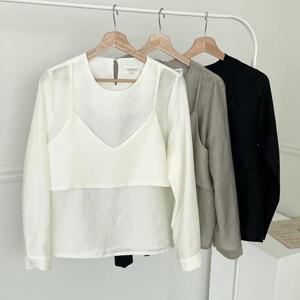 [강물처럼]빅사이즈사랑해요 P911L309 루체뷔스티에블라우스 MO