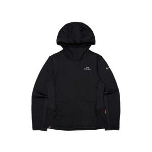 아이더 HERITAGE 여성 그리드 후드 풀오버 티셔츠_Black DWU24233Z1 282142