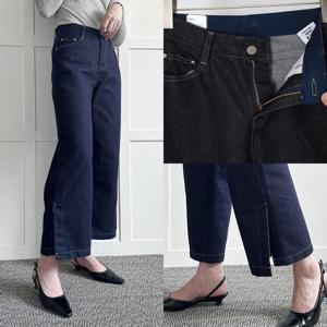 [강물처럼]위쉬몰 LO 옆트임일자데님팬츠307(P898H309) 빅사이즈