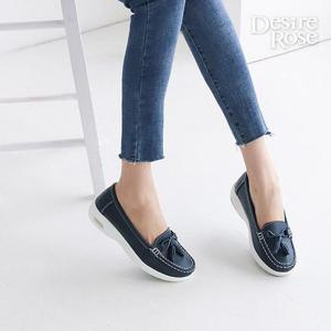 [디자이어로즈][디자이어로즈] 여성 베이직 천연레더 태슬 로퍼