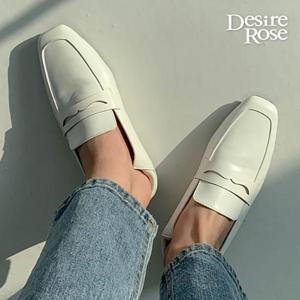 [디자이어로즈][디자이어로즈] 여성 투웨이 플랫 폴딩 레더 로퍼