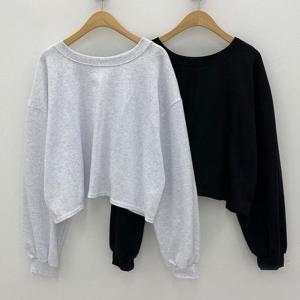 [강물처럼]빅사이즈사랑해요 P819L308 투웨이랩트임숏맨투맨 GO