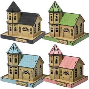 목재퍼즐 미니빌리지 하우스 -블랙 3D나무입체퍼즐 A3