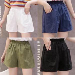 [강물처럼]위쉬몰 EC 린넨면4부캐주얼반바지(J105H306) 빅사이즈