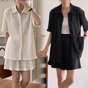 [강물처럼]위쉬몰 DD 플리츠통반바지투피스(P511H306) 빅사이즈