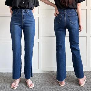 [강물처럼]빅사이즈사랑해요 P445L305 옆트임밴드워싱데님진 LO