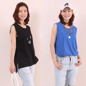 [강물처럼]빅사이즈사랑해요 5564L305 랍바민소매나시 WW (10244