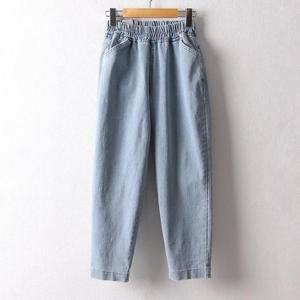 [강물처럼]아이우먼 레고아이스블루팬츠 LOD538M305 빅사이즈 (1