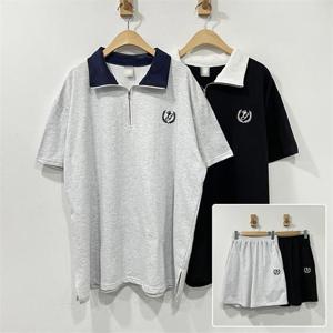 [강물처럼]빅사이즈사랑해요 P362L305 왕관자수배색카라투피스 G