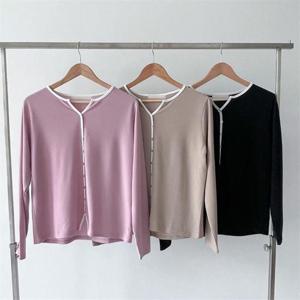 [강물처럼]빅사이즈사랑해요 P059L303 반브이랍바가디건티 BN (9